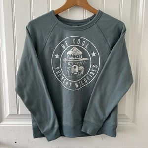 Grayson’s Threads Smokey The Bear Blue Crew Neck